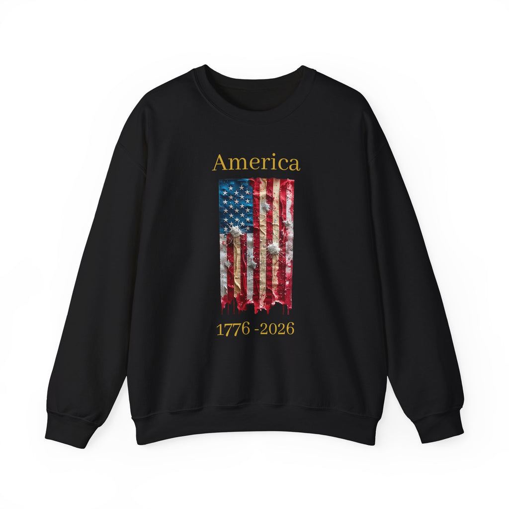 America 1776-2026 Flag Crewneck Sweatshirt