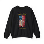 America 1776-2026 Flag Crewneck Sweatshirt