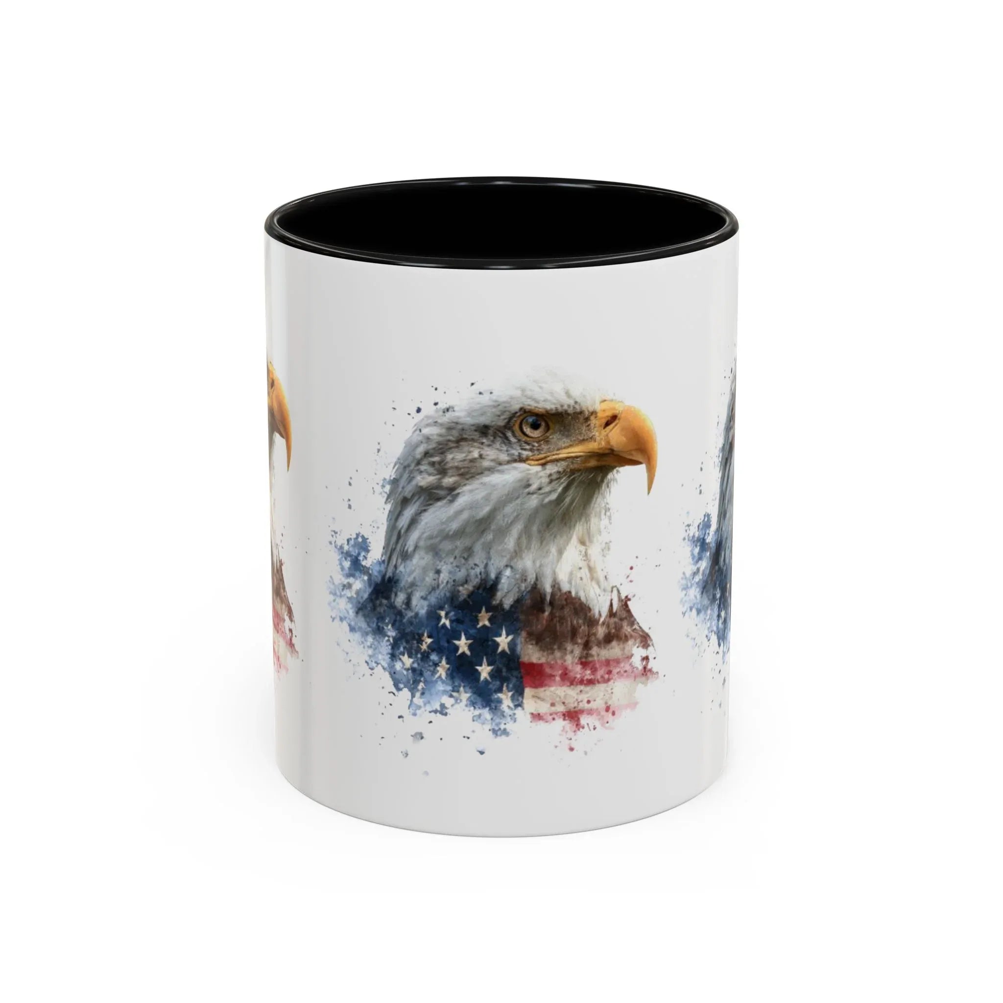 American Flag Bald Eagle Mug | Accent Coffee Mug - 250 USA Celebration