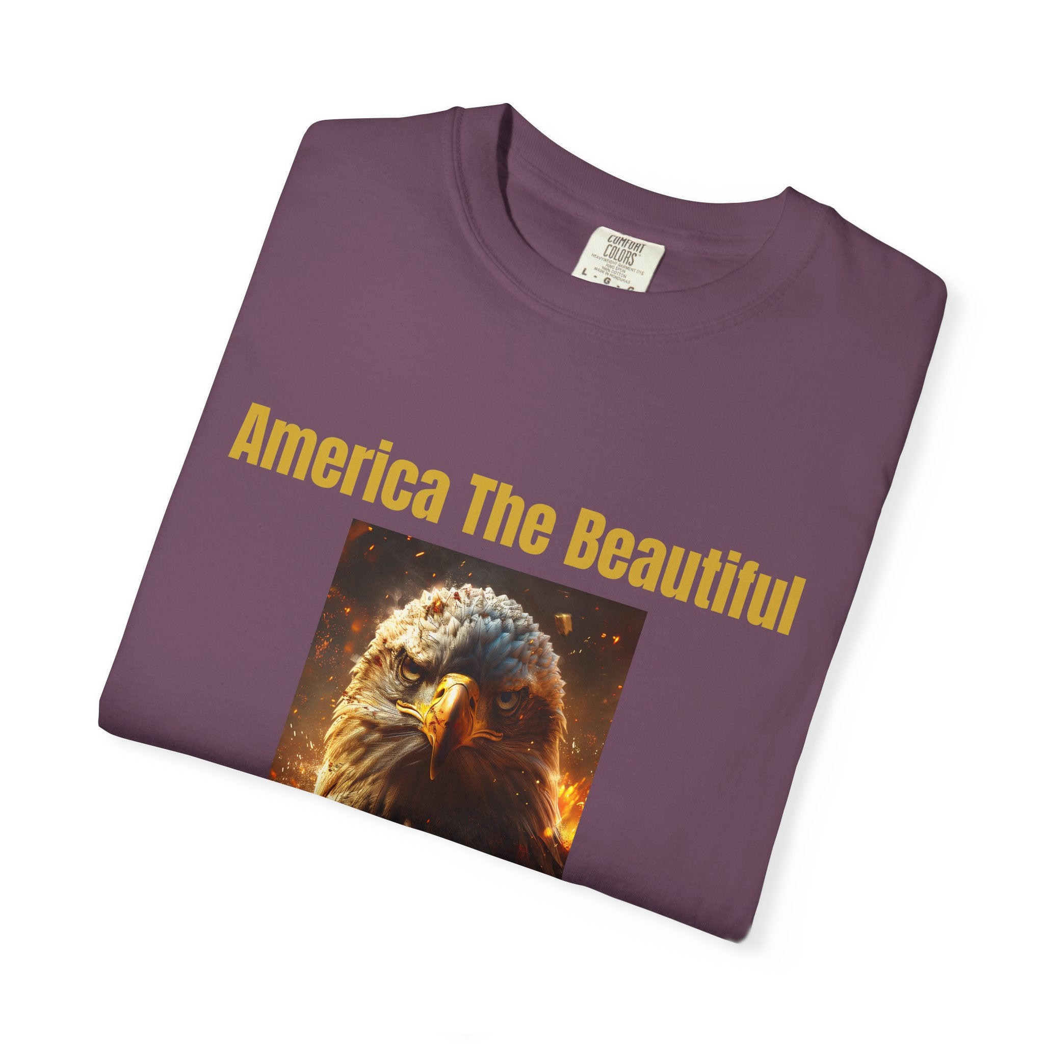 America The Beautiful Eagle T-Shirt — Patriotic Bald Eagle Tee