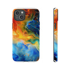 Abstract Colorful Swirl Phone Case | Tough Protective iPhone Cover - 250 USA Celebration