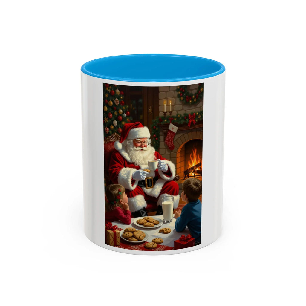 Christmas Santa Mug, Holiday Coffee Mug, Festive Drinkware, Cute Santa Cup, Winter Decor, Gift for Kids - 250 USA Celebration