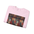 God Bless America Eagle Artwork crewneck sweatshirt | Patriotic eagle collage - 250 USA Celebration