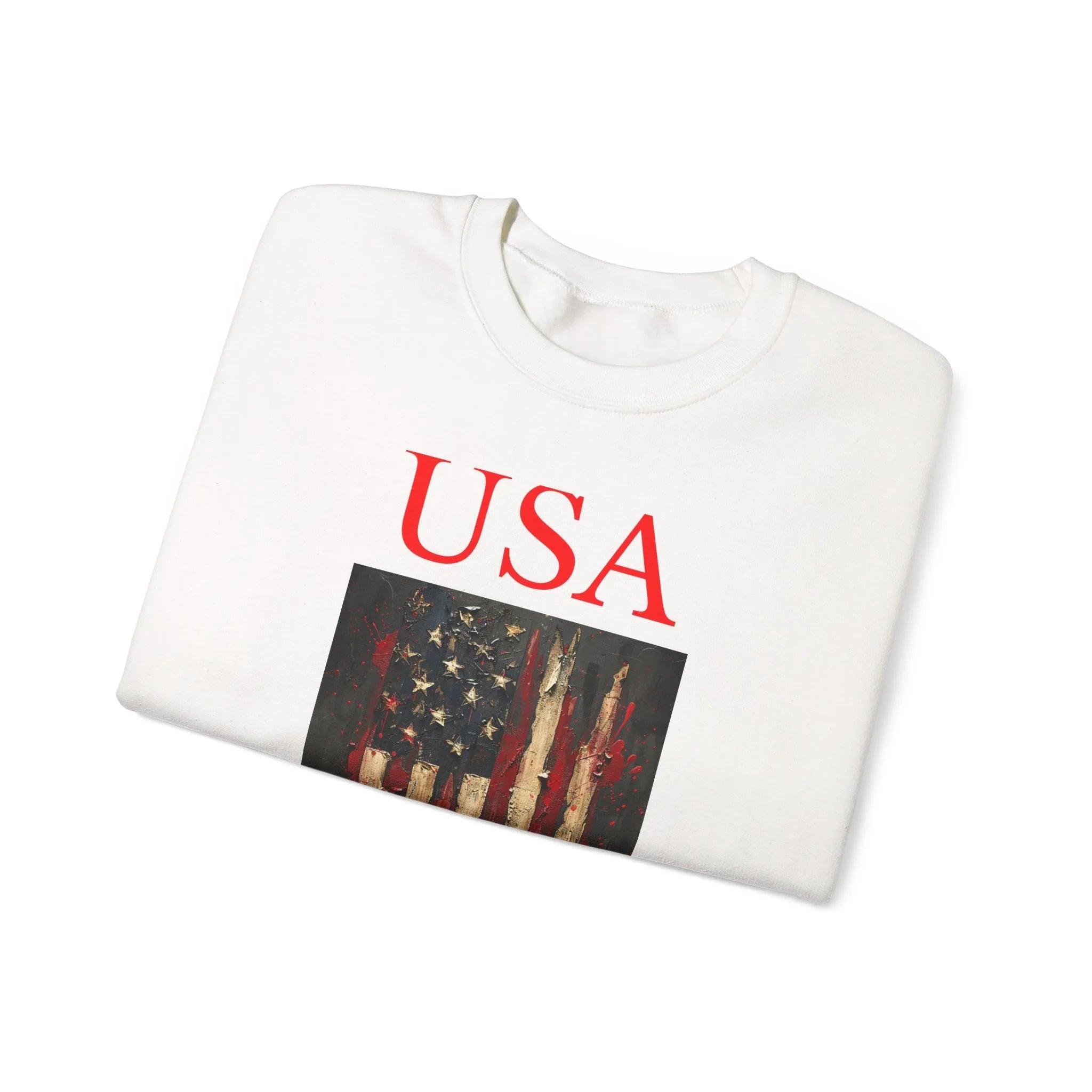 Patriotic Eagle Sweatshirt, USA Flag Crewneck, Unisex Casual Wear, Independence Day Outfit, All-American Style, Gifts for Veterans - 250 USA Celebration
