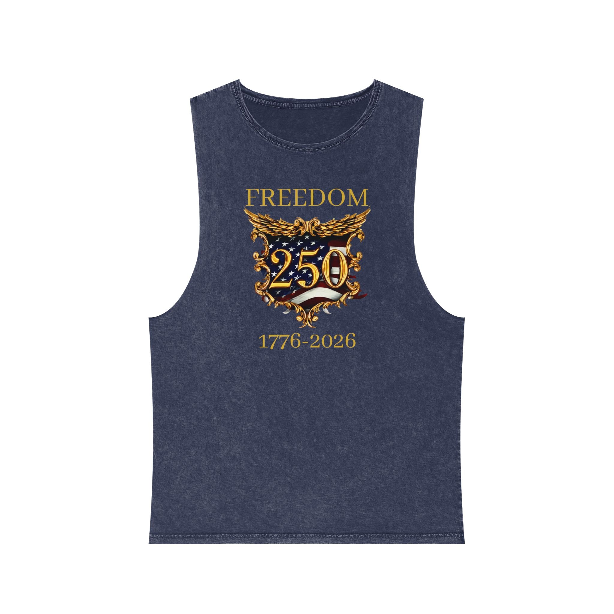 Freedom 250 Tank Top – 1776–2026 American Anniversary Stonewash Tank
