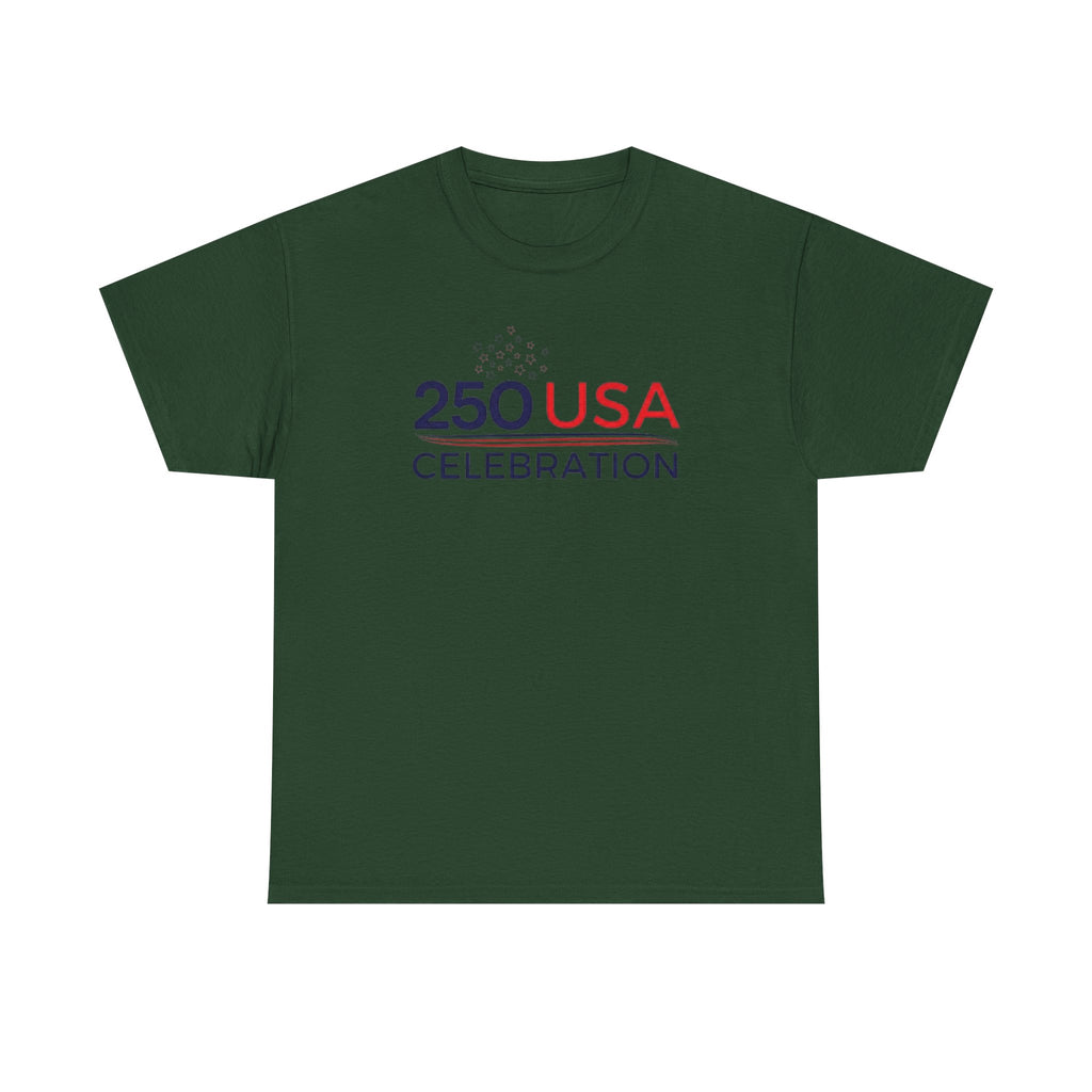 America 250 Tee Shirt | Official 250th Anniversary Edition - 250 USA Celebration Chest Logo Tee | Fourth of July Americana T-Shirt