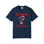 Q Anon Fist T-shirt | WWG1WGA Print - 250 USA Celebration