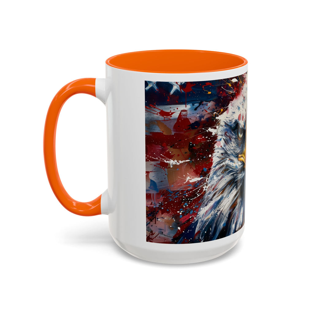 Patriotic Eagle Coffee Mug - Bold American Bald Eagle Art (11/15oz)