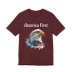America First Eagle T-Shirt – Patriotic Bald Eagle Tee