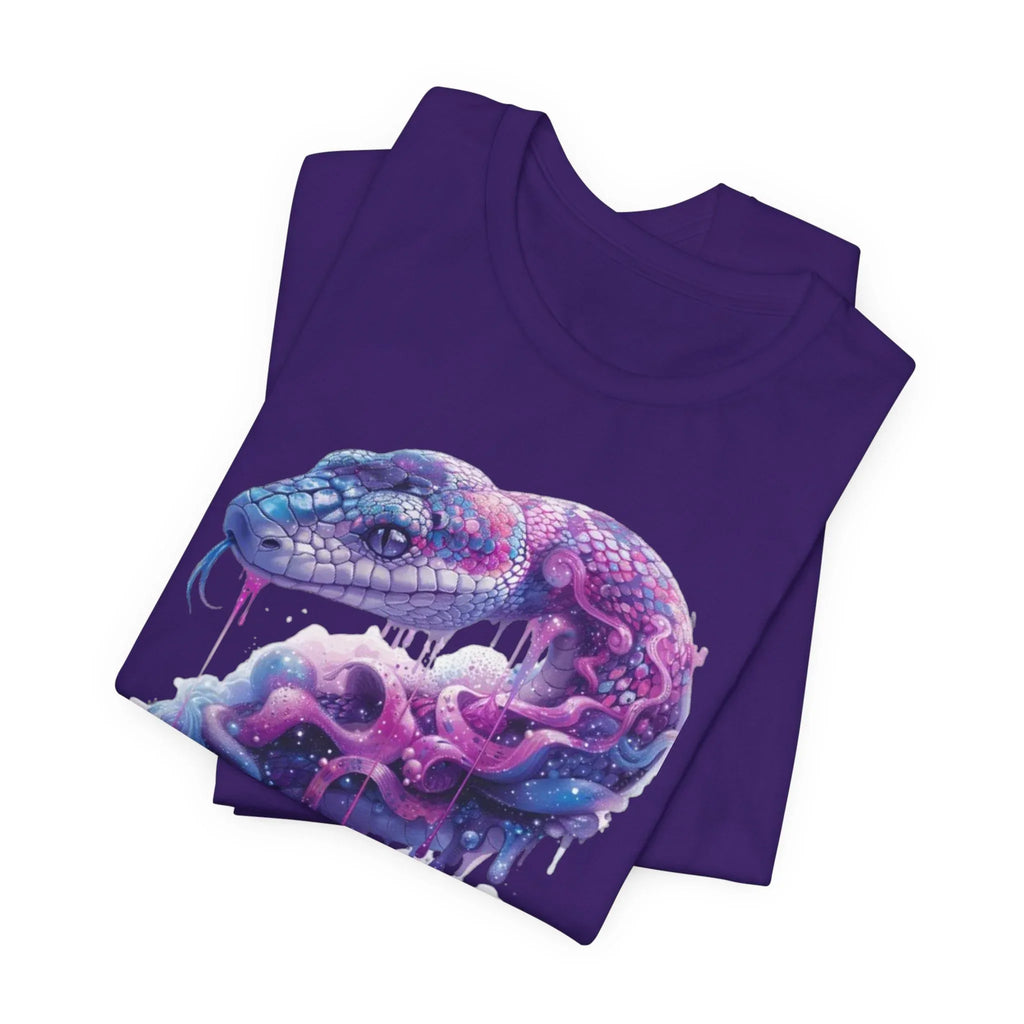 Psychedelic Rainbow Ouroboros Tee | Galaxy Fractal Mushroom Snake - 250 USA Celebration