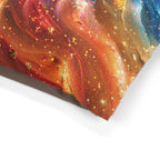 Galaxy Nebula Pet Bed | Colorful Space Swirl Dog Cat Cushion - 250 USA Celebration
