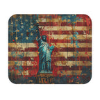 Liberty Statue Mouse Pad — Vintage American Flag Desk Mat