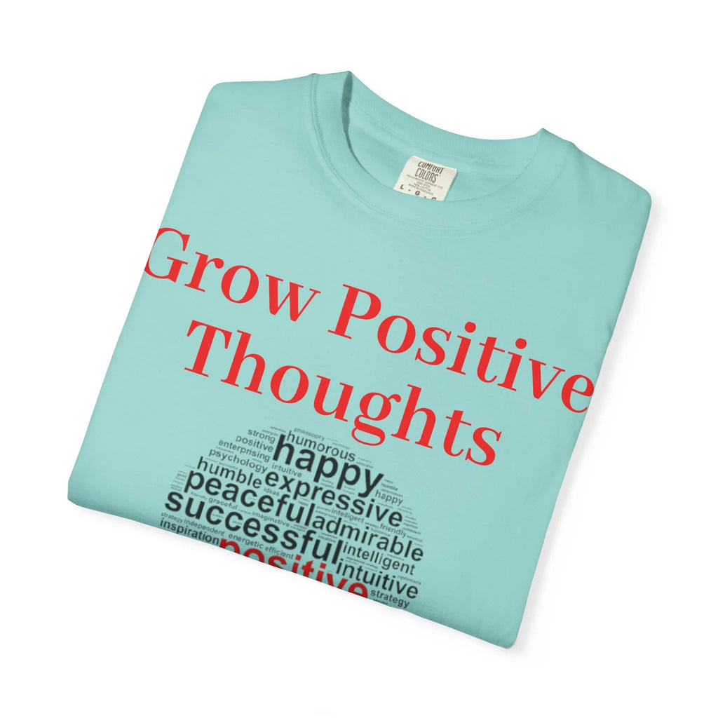 Grow Positive Thoughts T-shirt | Positive Word Cloud Mental Health Tee - 250 USA Celebration