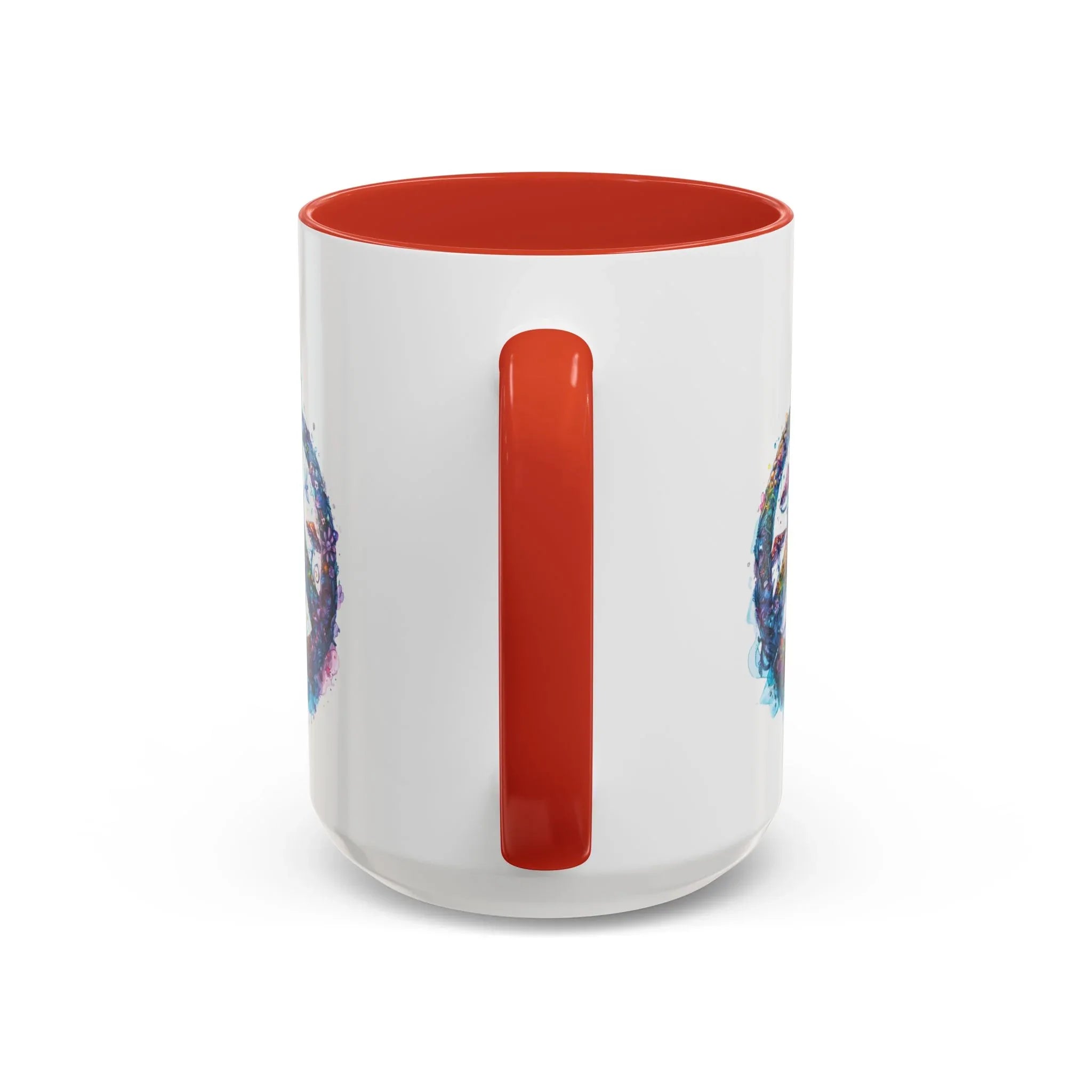 Psychedelic Mushroom Peace Sign Mug | Neon Tie-Dye Peace Script - 250 USA Celebration