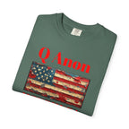 Q Anon WWG1WGA T-Shirt | American Flag Graphic Tee - 250 USA Celebration