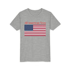 All American Teen Youth Tee - Patriotic American Flag Shirt for Teens