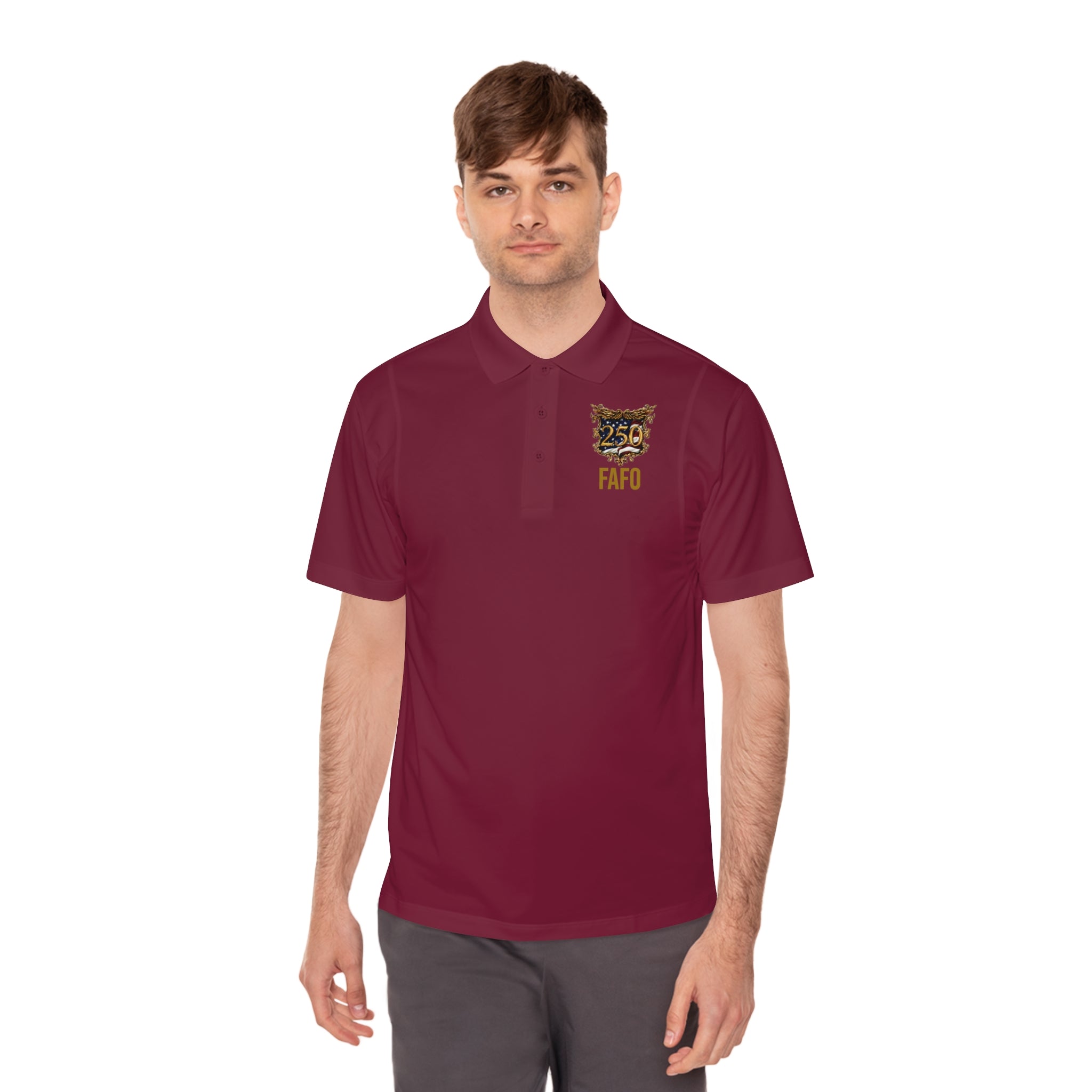 Polo Shirt — 250th Anniversary FAFO Crest (1776–2026) with Sovereign Crest "FAFO" Heritage Polo