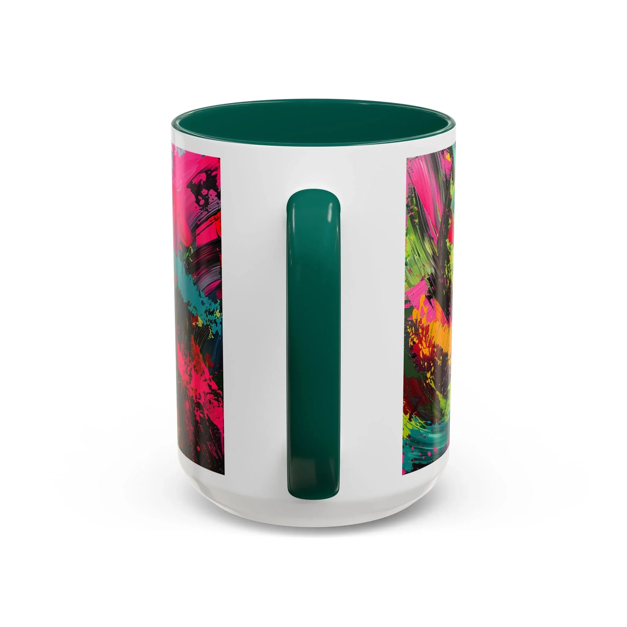 Abstract Colorful Brushstroke Mug | 11oz 15oz Ceramic - 250 USA Celebration
