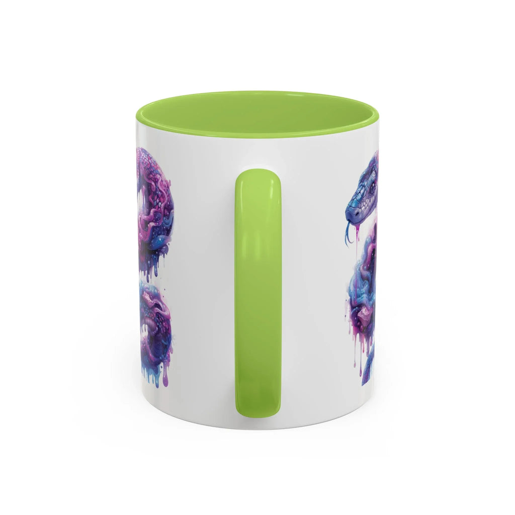 Psychedelic Ouroboros Snake Mug | Rainbow Galaxy Fractal Mushrooms - 250 USA Celebration