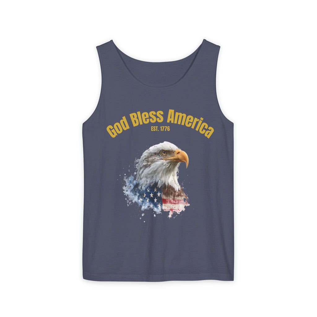 America 250 Tank Top | Official 250th Anniversary Edition American Bald Eagle watercolor flag Tank Top | Patriotic Eagle design