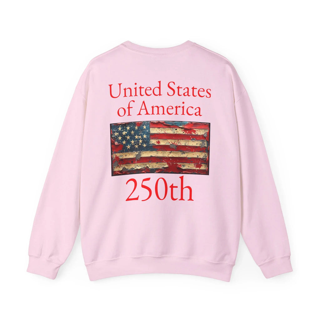USA 250 American Flag Sweatshirt | 250th United States Celebration - 250 USA Celebration
