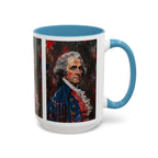 Historical Portrait Accent Mug — Patriotic Vintage-Style Coffee Cup