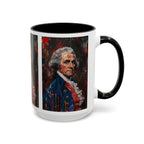Historical Portrait Accent Mug — Patriotic Vintage-Style Coffee Cup