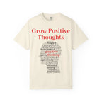 Grow Positive Thoughts T-shirt | Positive Word Cloud Mental Health Tee - 250 USA Celebration