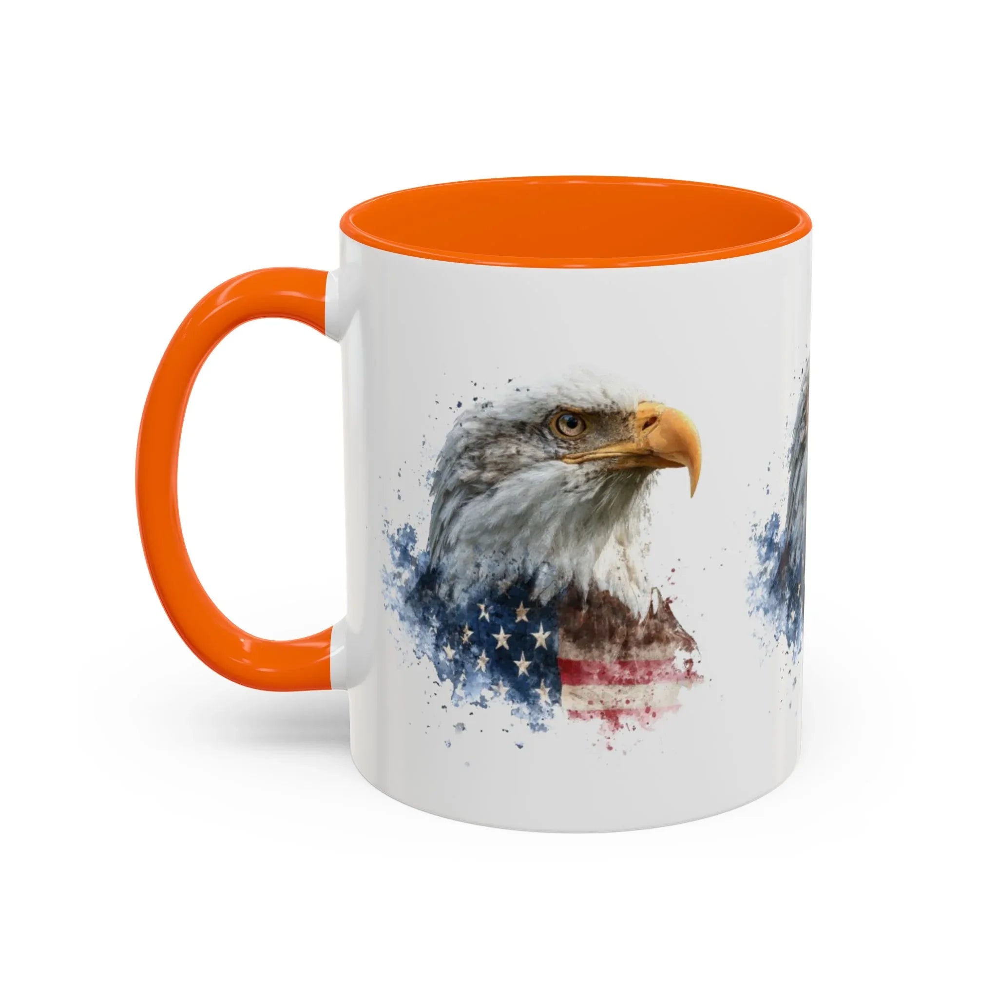American Flag Bald Eagle Mug | Accent Coffee Mug - 250 USA Celebration