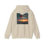 Romantic Sunset Hoodie with Hot Air Balloon, Unisex Sweatshirt for Valentines Day, Valentine's Day T-Shirts, Personalized Valentine's Gifts - 250 USA Celebration