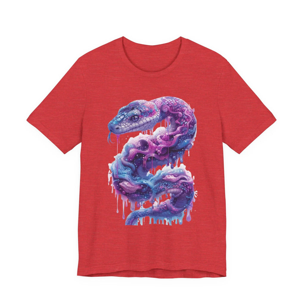 Psychedelic Rainbow Ouroboros Tee | Galaxy Fractal Mushroom Snake - 250 USA Celebration