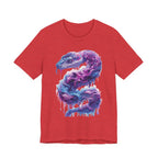 Psychedelic Rainbow Ouroboros Tee | Galaxy Fractal Mushroom Snake - 250 USA Celebration