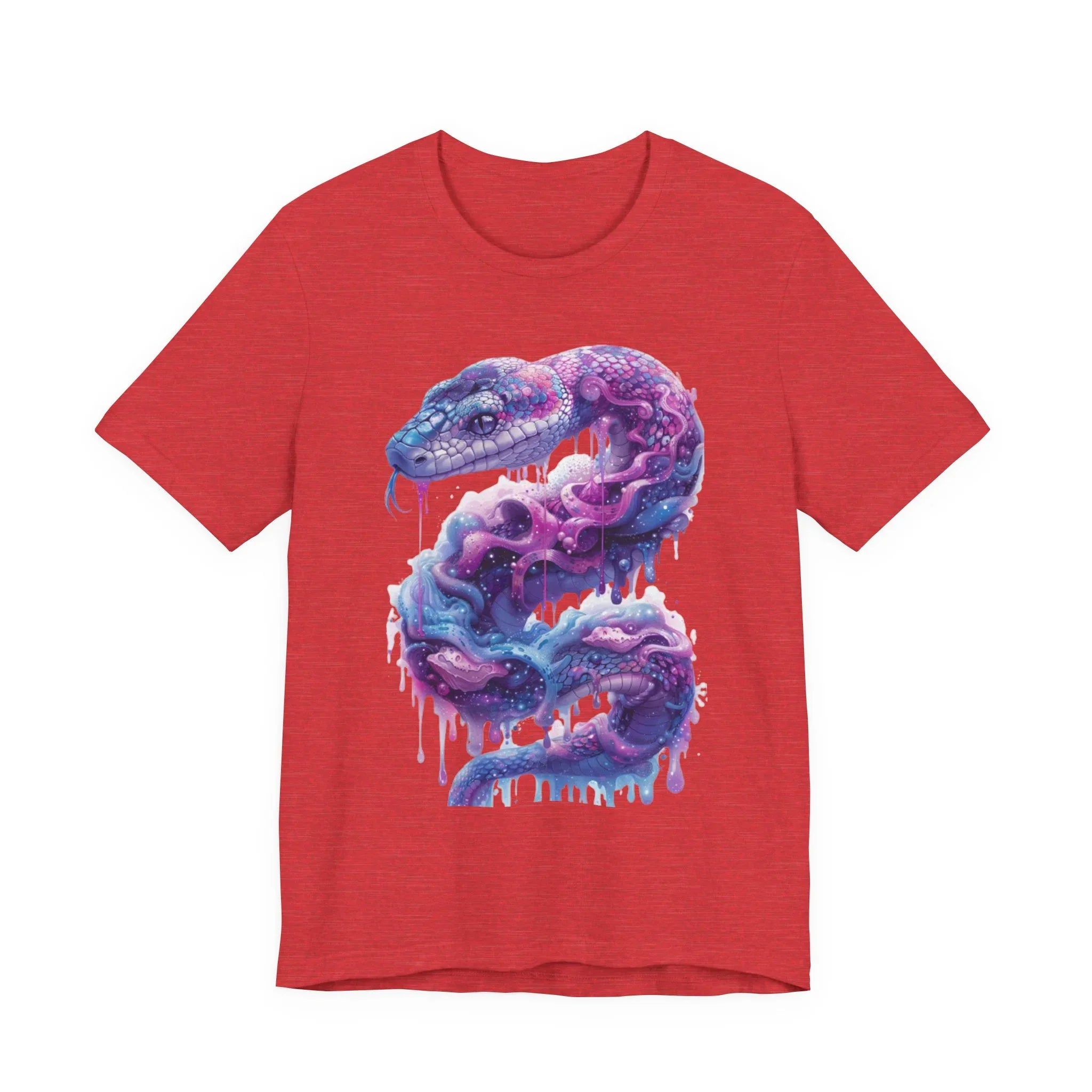 Psychedelic Rainbow Ouroboros Tee | Galaxy Fractal Mushroom Snake - 250 USA Celebration