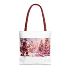 Santa Claus Holiday Tote Bag, AOP Printing, Christmas Gift Bag, Festive Shopping Tote, Fun Winter Accessories, Unique Holiday Item - 250 USA Celebration