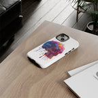 Colorful Drip Skull Phone Case | Hard Plastic Protective Case - 250 USA Celebration