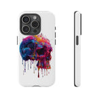 Colorful Drip Skull Phone Case | Hard Plastic Protective Case - 250 USA Celebration