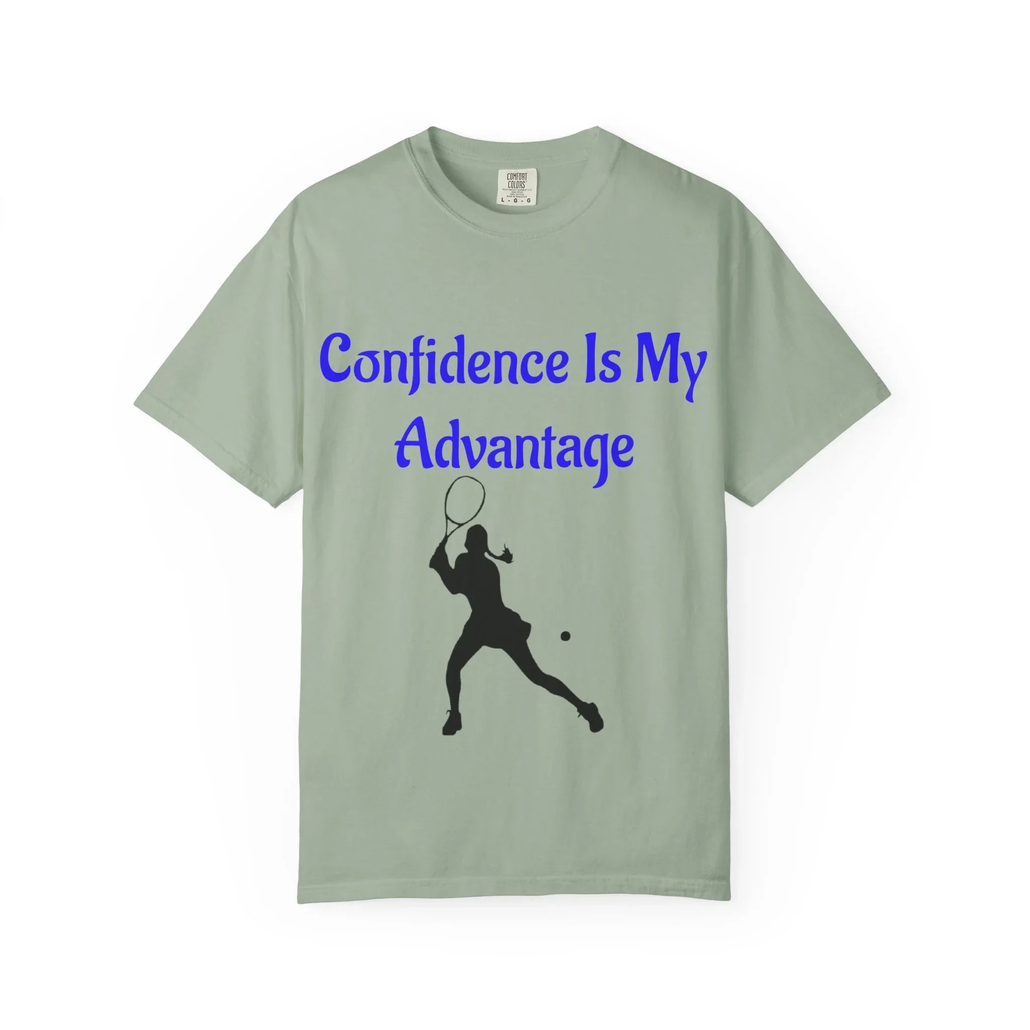 Confidence Is My Advantage Tennis Player T-Shirt | Tennis Quote Tee - 250 USA Celebration