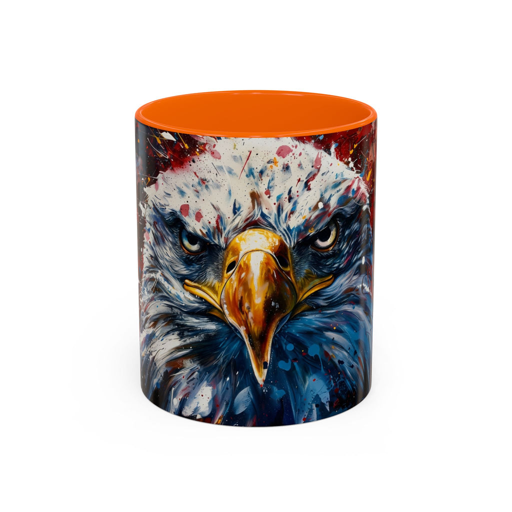 Patriotic Eagle Coffee Mug - Bold American Bald Eagle Art (11/15oz)