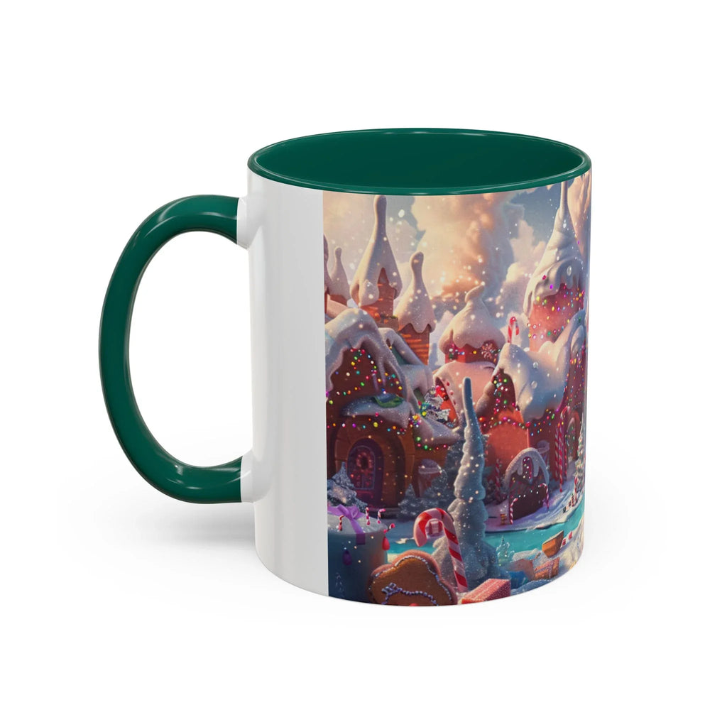 Festive Santa in Candy Wonderland mug | Holiday Christmas ceramic mug - 250 USA Celebration