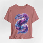 Psychedelic Rainbow Ouroboros Tee | Galaxy Fractal Mushroom Snake - 250 USA Celebration