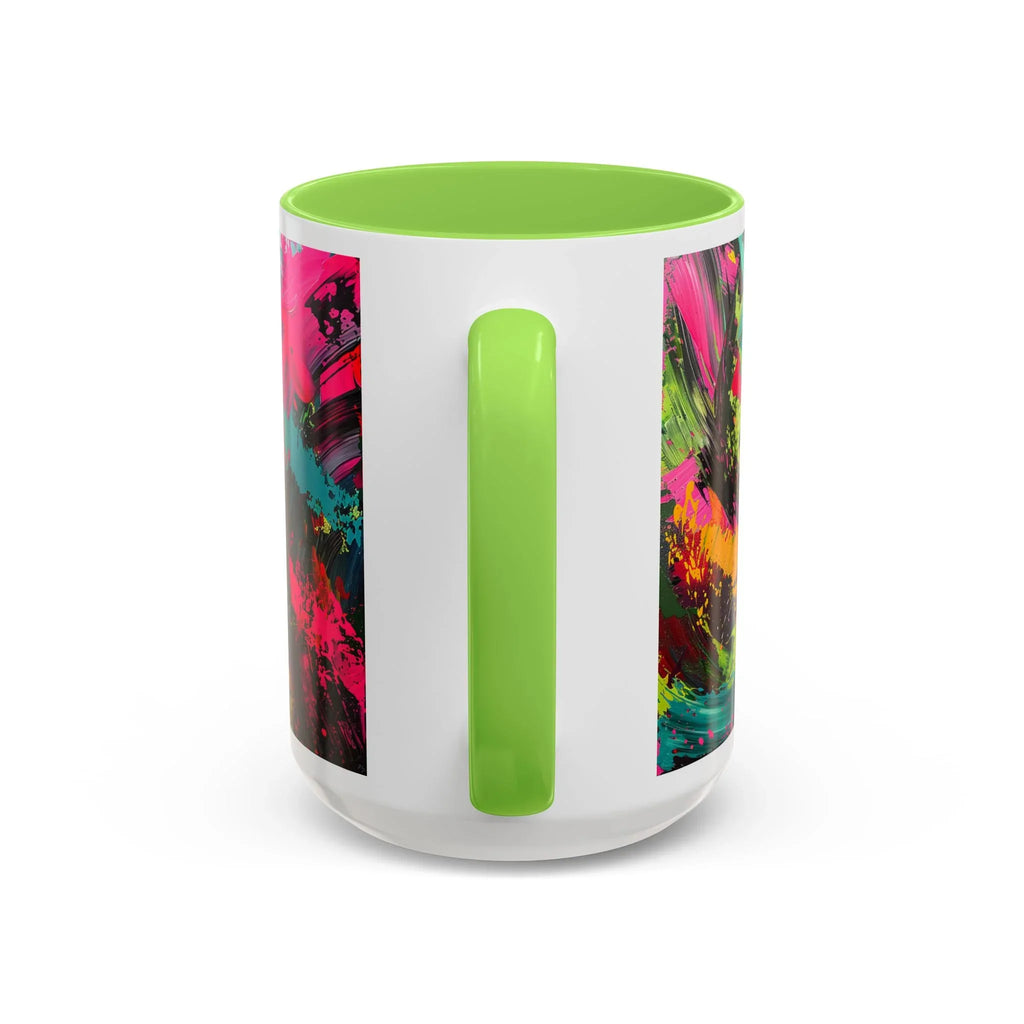 Abstract Colorful Brushstroke Mug | 11oz 15oz Ceramic - 250 USA Celebration