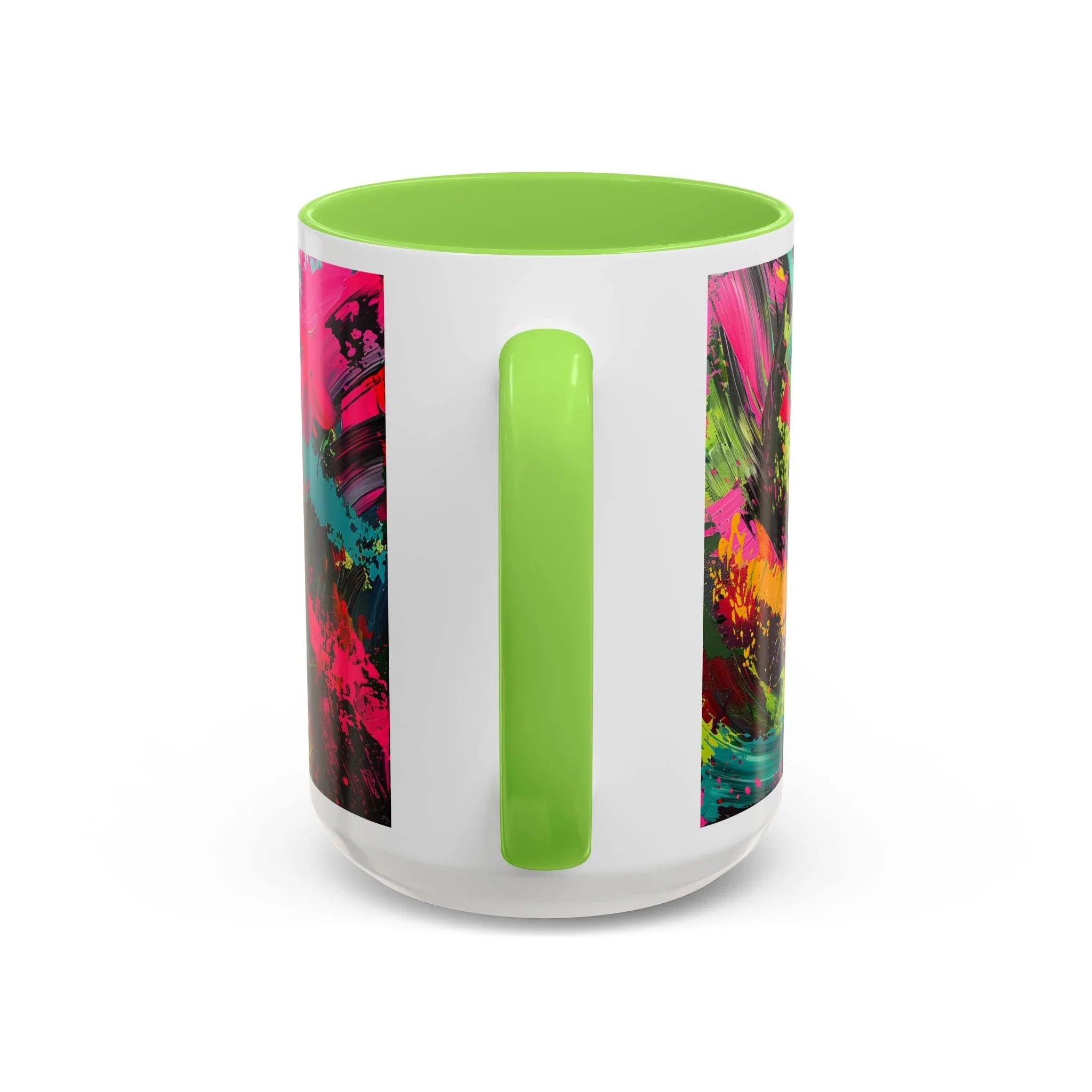 Abstract Colorful Brushstroke Mug | 11oz 15oz Ceramic - 250 USA Celebration