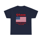 T‑Shirt — QAnon American Flag "Where We Go One, We Go All"