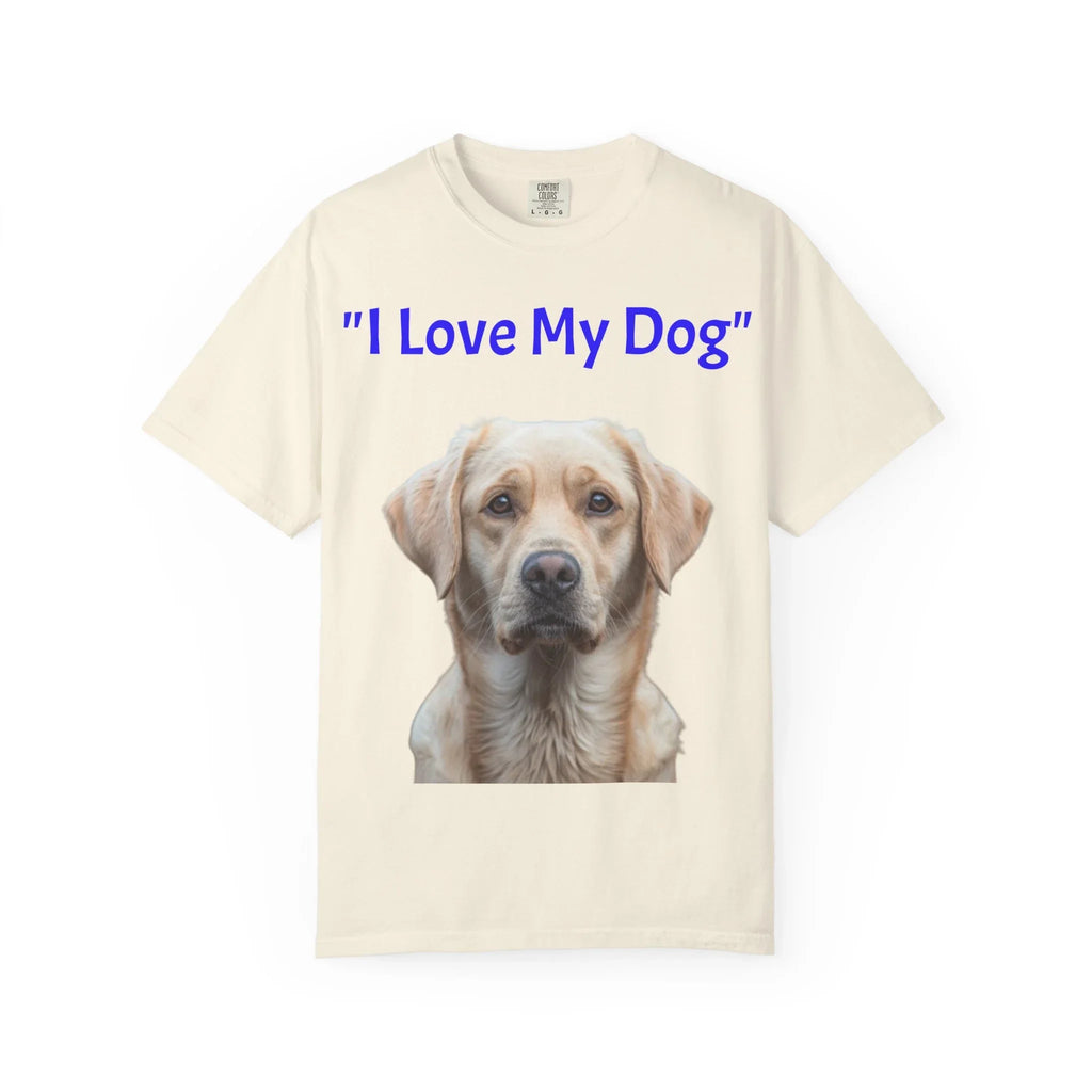 I Love My Dog Labrador Portrait T-shirt | Dog Lover Tee - 250 USA Celebration