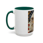 Colorful Mugs (11oz, 15oz) Majestic bald eagle head Patriotic coffee cup, America 250 Celebration coffee cup - 250 USA Celebration