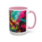Abstract Colorful Brushstroke Mug | 11oz 15oz Ceramic - 250 USA Celebration