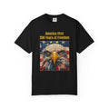 Patriotic T-Shirt — "America First 250 Years of Freedom" Bald Eagle Tee