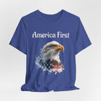 America First Eagle T-Shirt – Patriotic Bald Eagle Tee
