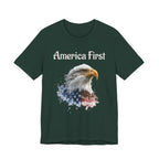 America First Eagle T-Shirt – Patriotic Bald Eagle Tee