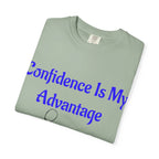 Confidence Is My Advantage Tennis Player T-Shirt | Tennis Quote Tee - 250 USA Celebration